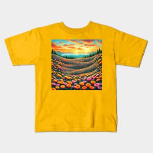 Field of flowers Kids T-Shirt